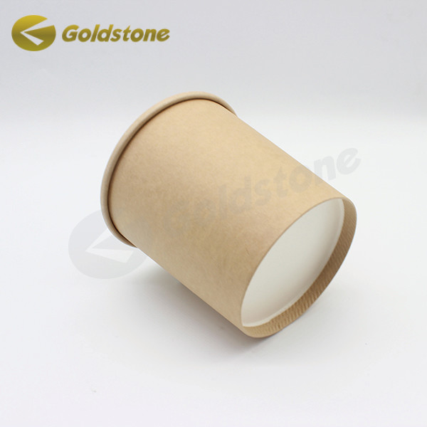 8 oz soğuk içecek bardağı yoğurt kağıt bardağı özel boyutlu kraft kağıt bardağı 0